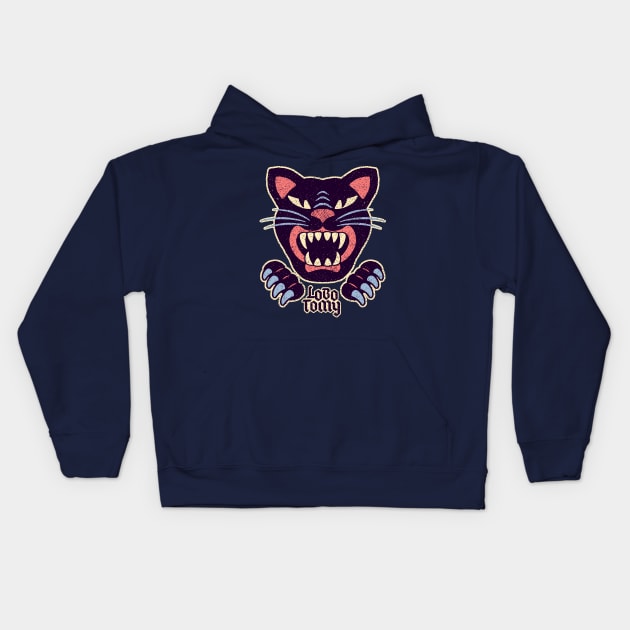 FIERCE PANTHER by Lobo Tomy Kids Hoodie by boozecruisecrew